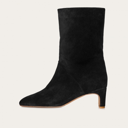 Adina Boots, black velvet OUTLET